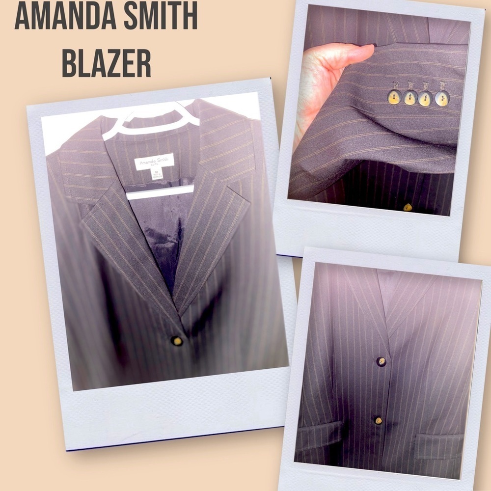 Amanda Smith Blazer, Suit Jacket, NWT, Corpcore, Plus Sz 18W, 1X, Career, Geo